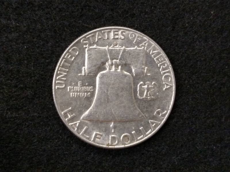 1962 D Franklin Silver Half Dollar...