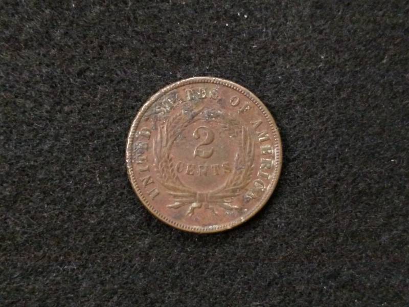 1870 Two Cent Piece...