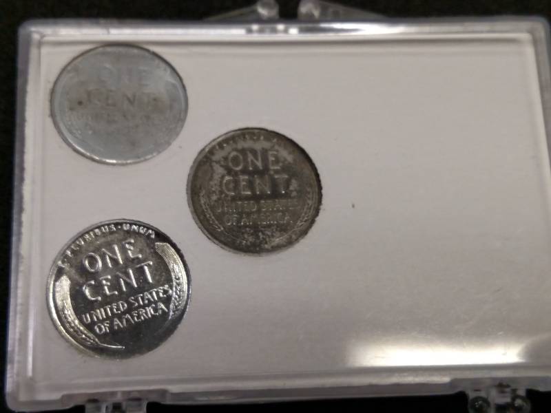 (3) Piece Set 1943 Steel Cents...