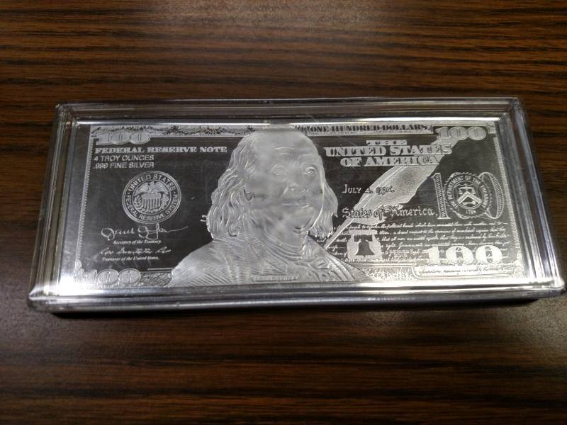 2016 One Hundred Dollars Four Ounce...