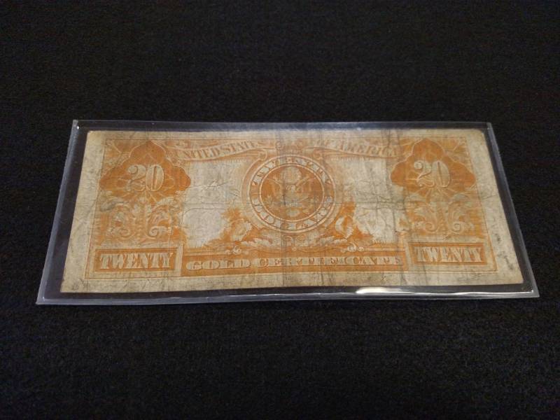 1922 Large Size Twenty Dollars Gold...