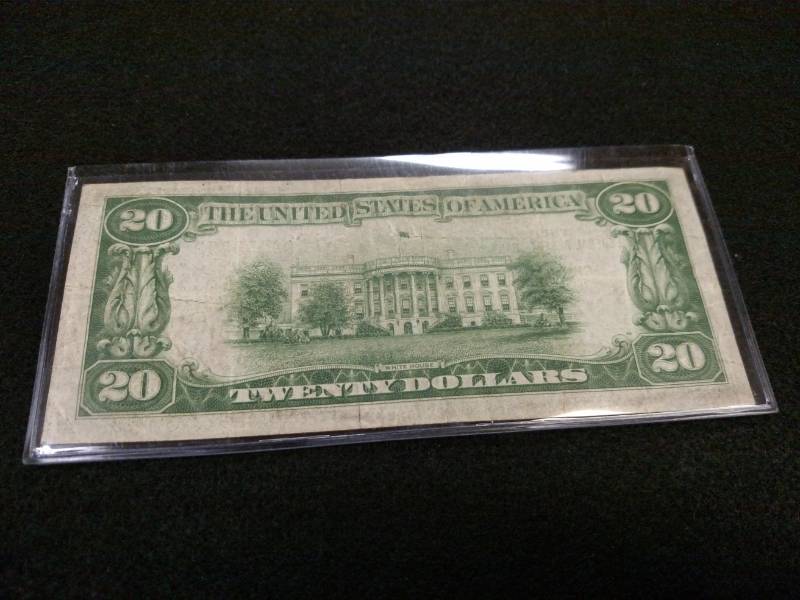 1929 Twenty Dollars National Curren...