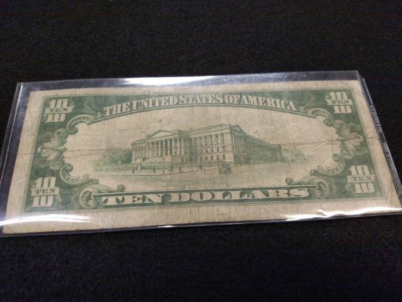 1934 Ten Dollars Silver Certificate...