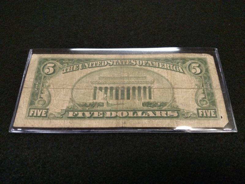 1934 A Five Dollars Silver Certific...