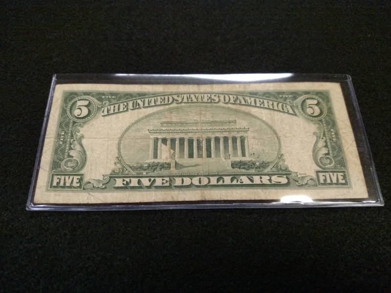 1953 A Five Dollars Red Seal United...