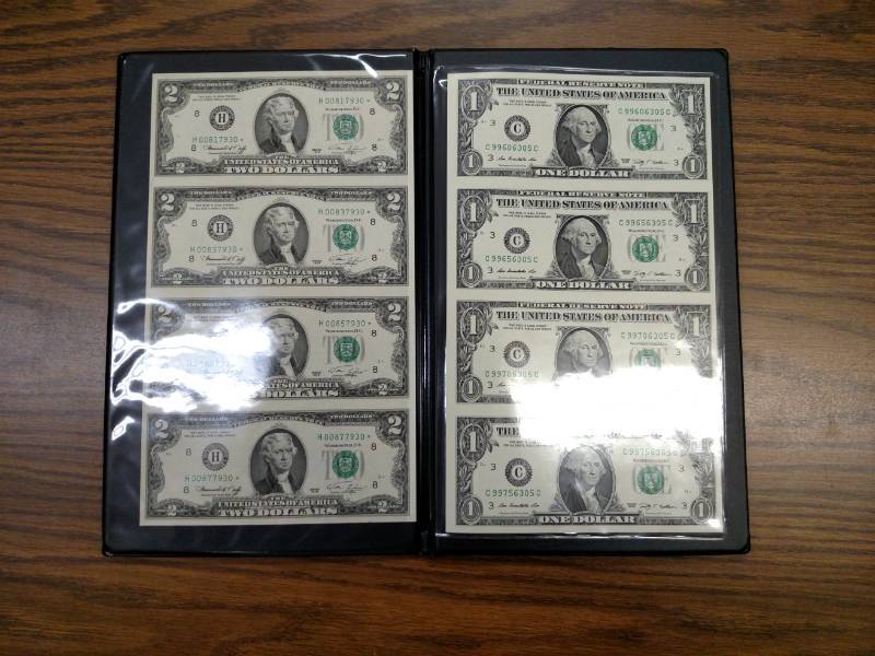 Portfolio with (4) Uncut 1976 Two D...