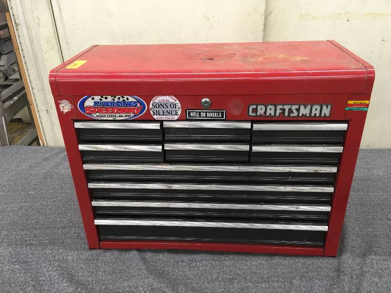 lot 172 image: Craftsman Tool Box W Allen Wrenches