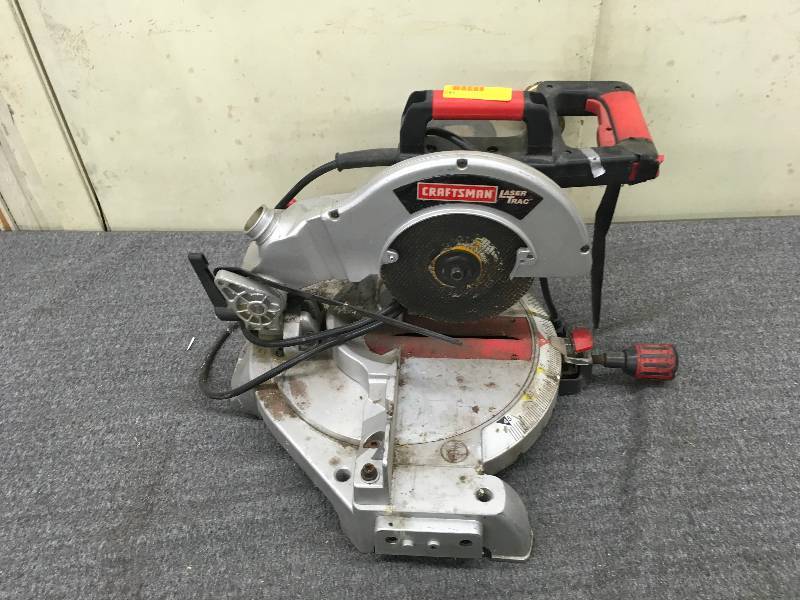 lot 187 image: Craftsman Laser Trac Miter Saw