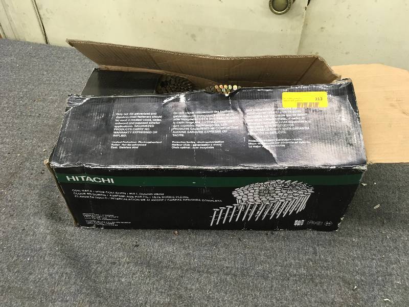 lot 213 image: Hitachi Coil Nails