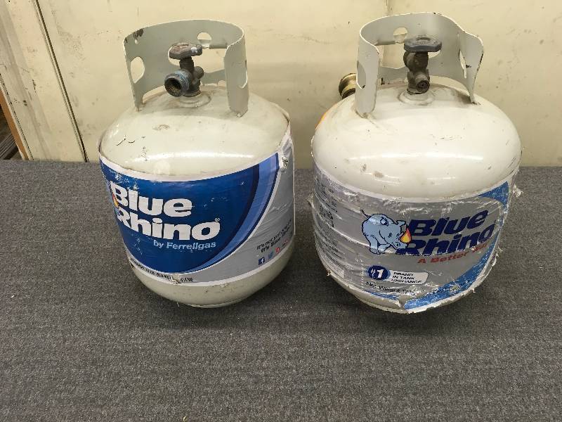 lot 218 image: Two 15 LB. Empty Propane Tanks