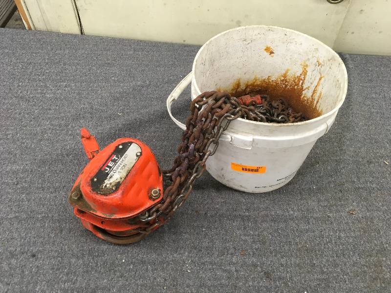 lot 237 image: Jet L-90 Chain Hoist 1 Ton