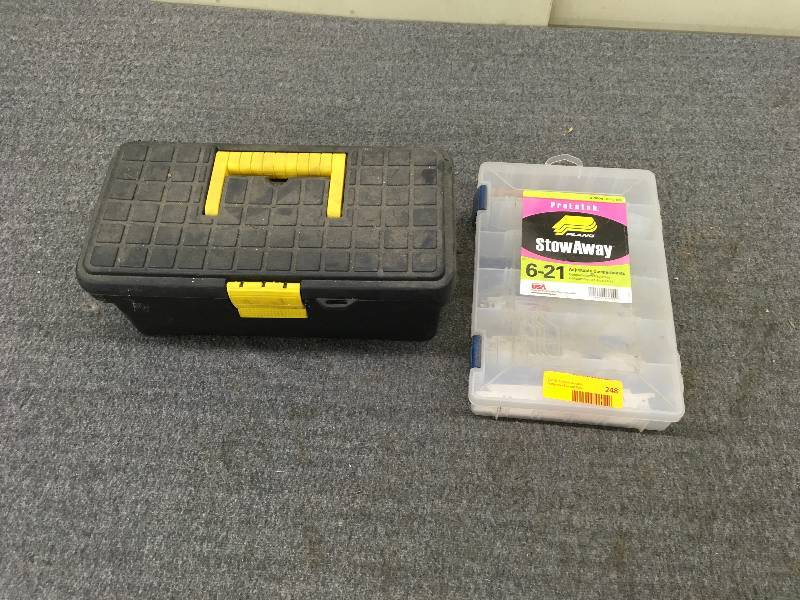 lot 248 image: Tool Box & Stow Away Adjustable Compartments