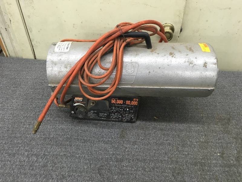 lot 250 image: Coleman Powermate Forced Air Heater 50,000-80,000 BTU