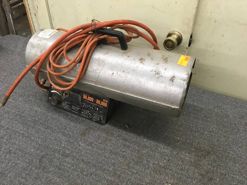 Coleman Powermate Forced Air Heater 50,000-80,000 BTU | Grand Forks Pallet  Business Retirement Auction | K-BID