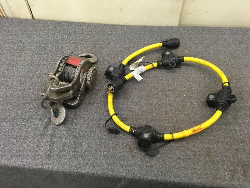 lot 260 image: Electrical Cord & Dayton Winch