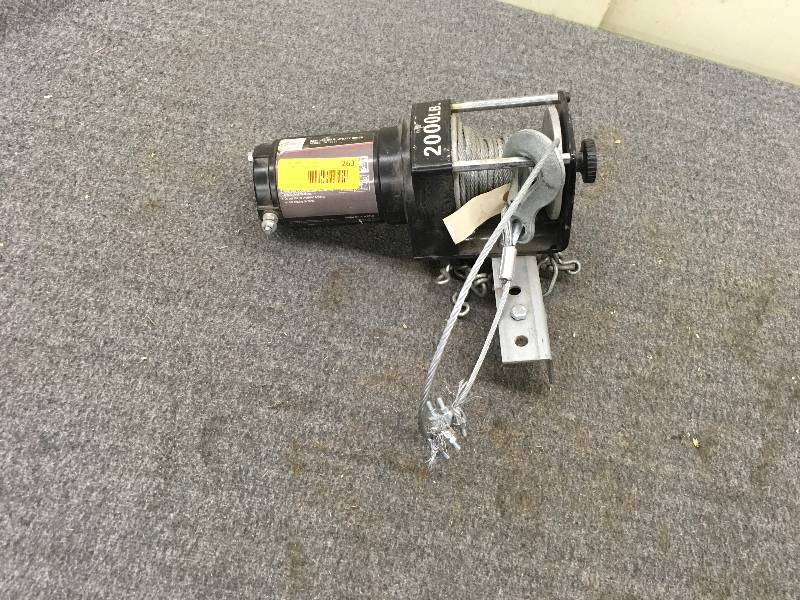 lot 263 image: Xtreme Garage 2000 LBS Max Utility Winch
