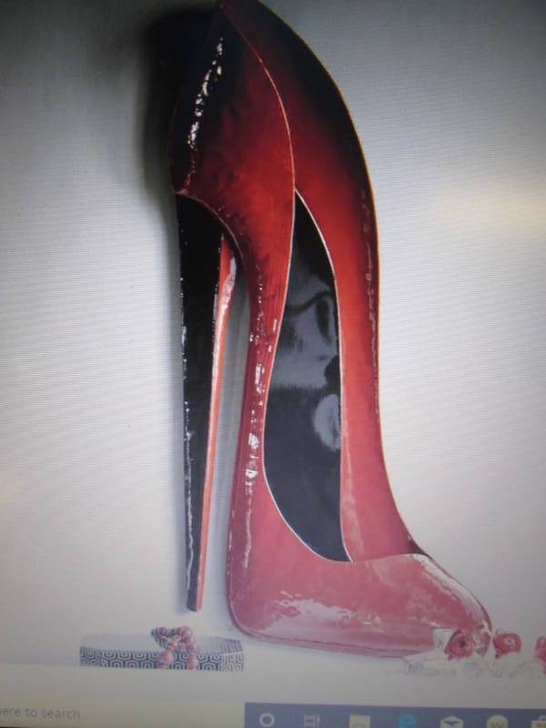 lot 2 image: Red Stiletto Wall Art open box Reta...