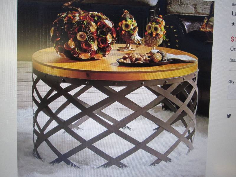 lot 76 image: Lattice Coffee table open box Retai...