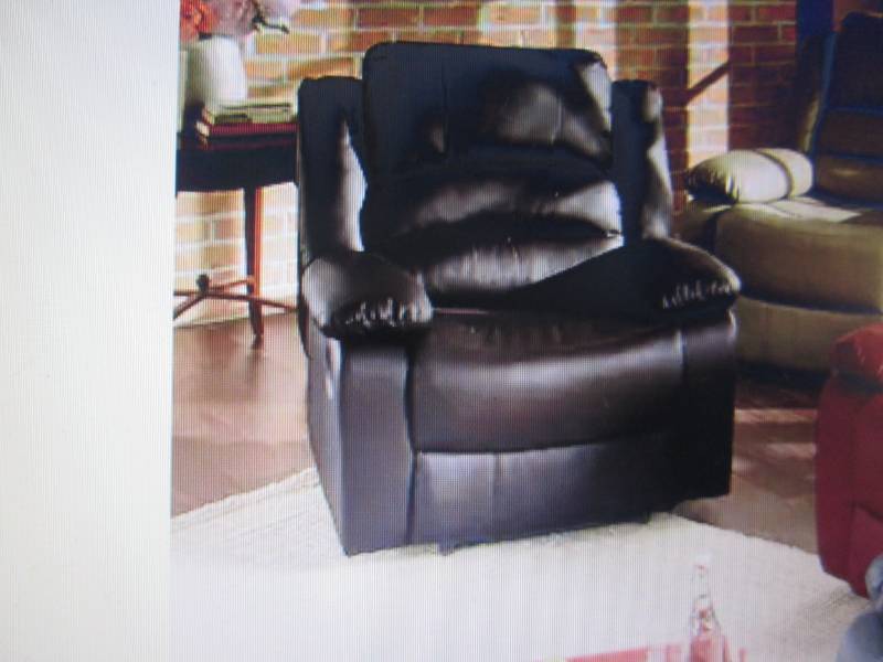 lot 77 image: Overstuffed Recliner open box Retai...