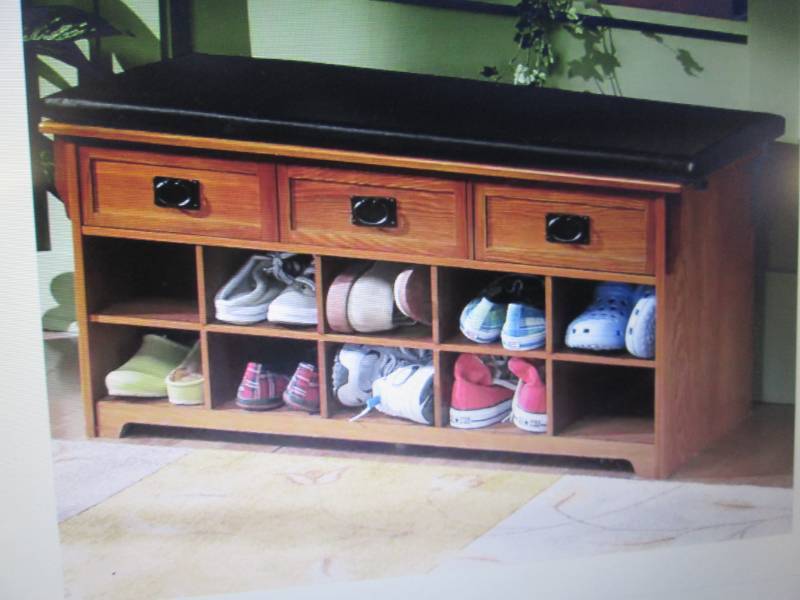 lot 83 image: Mission Shoe Bench open box Retail ...