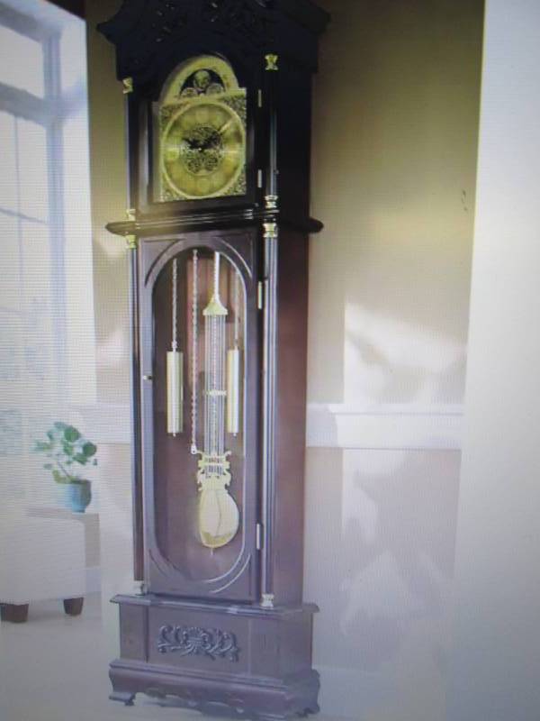 lot 101 image: Westminster Grandfather Clock open ...