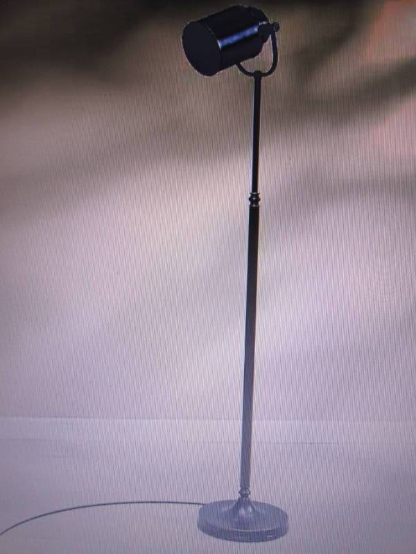 lot 125 image: Black Spotlight Floor Lamp open box...