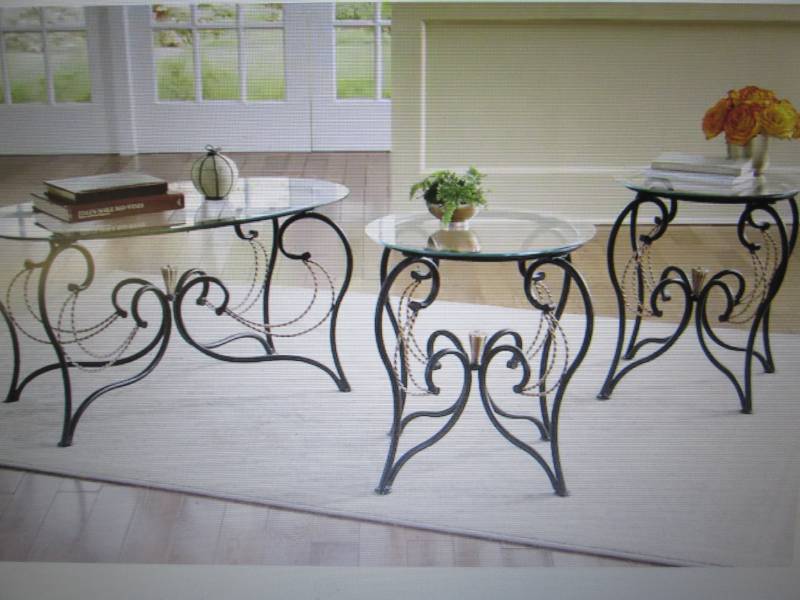 lot 151 image: Apollinia 3-Piece Table Set open bo...