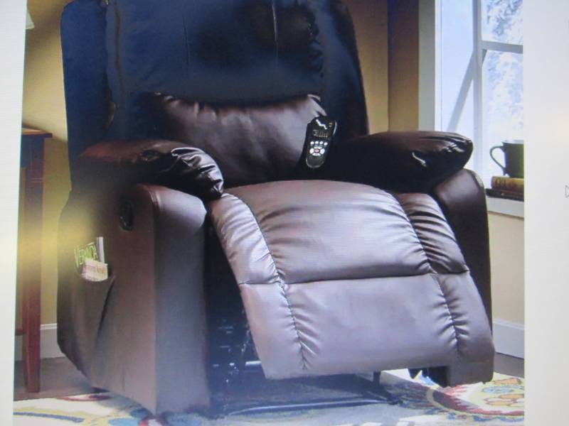 lot 153 image: Massage Recliner open box Retail $3...