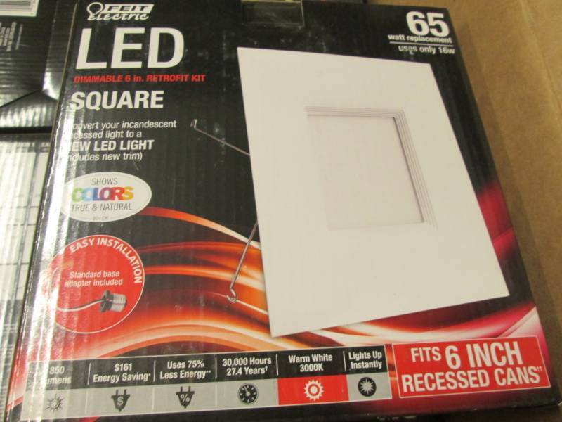 lot 165 image: Lot of 3 Feit Electric 6 in. 65-Wat...