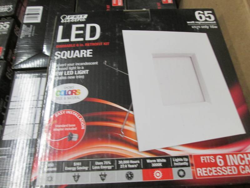 lot 166 image: Lot of 3 Feit Electric 6 in. 65-Wat...