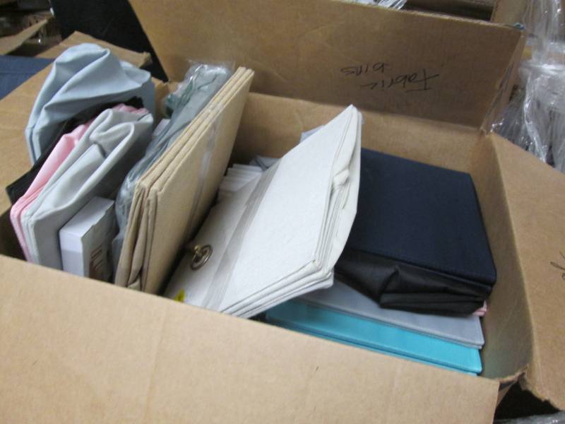 lot 168 image: Box of Assorted Sized Fabric Storag...