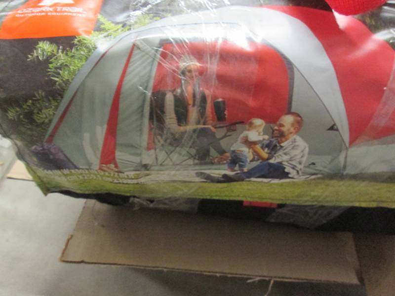 lot 209 image: 6 Person Dome Tent- open pkg Back P...