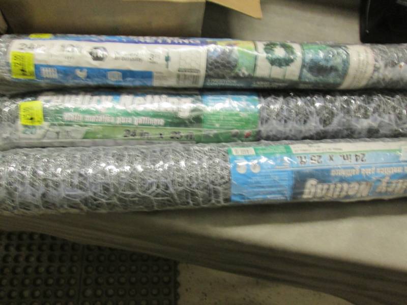 lot 212 image: 4 Rolls Poultry Netting(Chicken Wir...