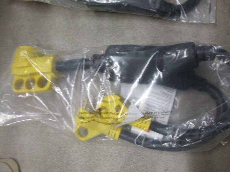 lot 217 image: RV-Cord Y Adapter Cord (2) 30 Amp M...