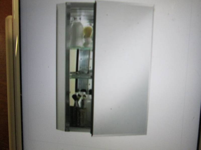 lot 240 image: Kohler 1 Door Beveled Medicine Cabi...