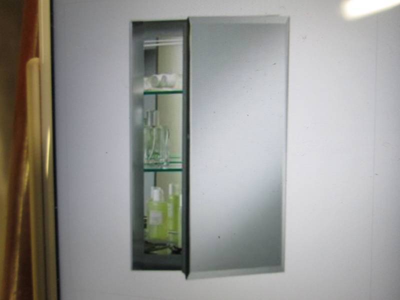 lot 242 image: Kohler 1 Door Beveled Medicine Cabi...