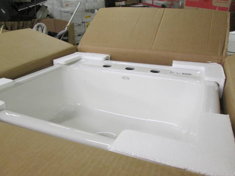 lot 265 image: Kohler Mayfield Drop-In Cast-Iron 2...