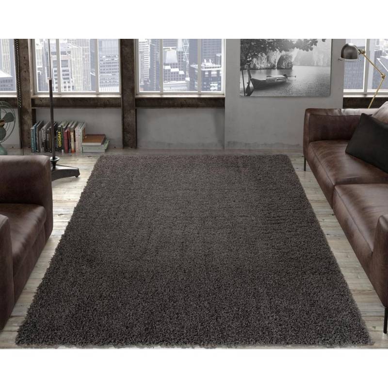 lot 14 image: Ottomanson Contemporary Solid Dark ...