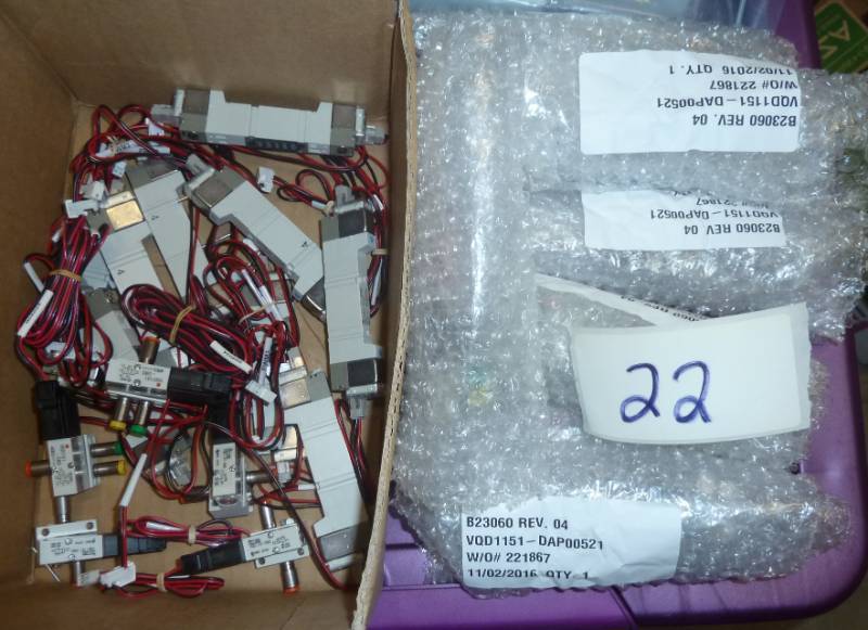 20 new SMC solenoid valves...
