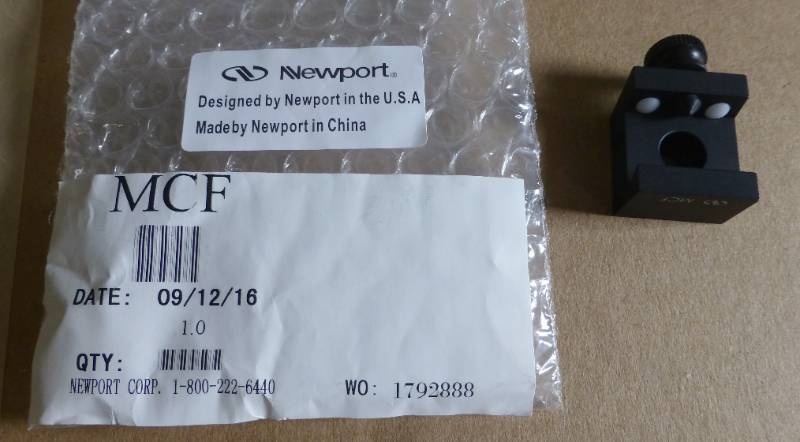 15 Newport MCF lens mount and rail ...