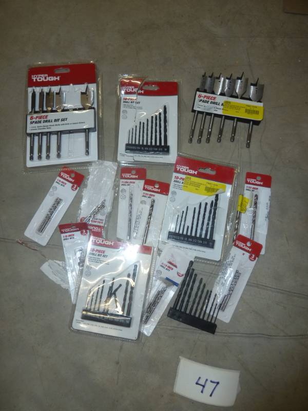 two spade bit sets and a bunch of d...