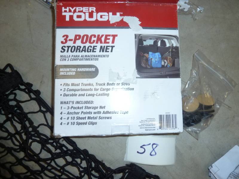 3 pocket storage net for truck bed ...