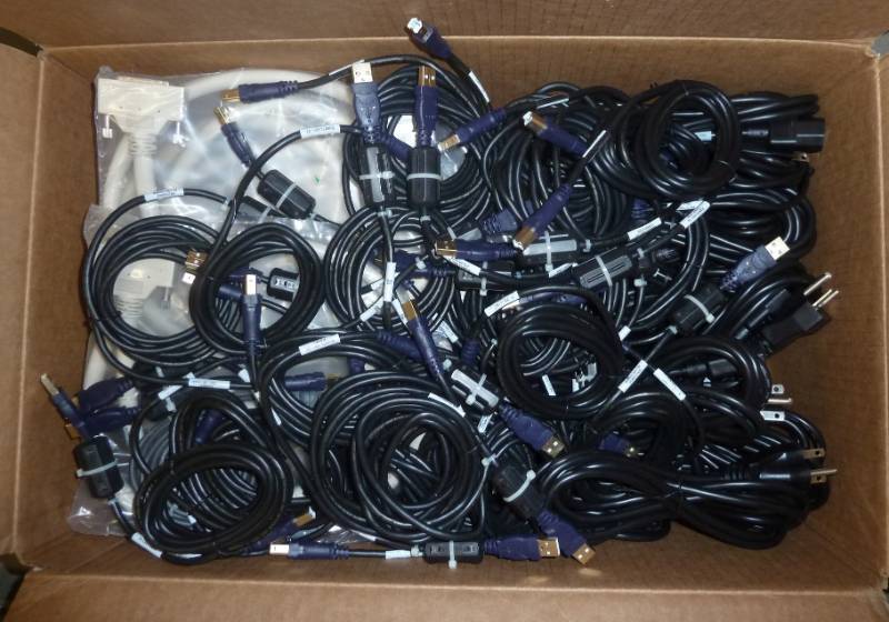 4 Boxes of computer cabling include...