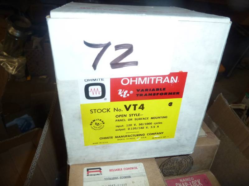Ohmitran variable transformer VT4  ...