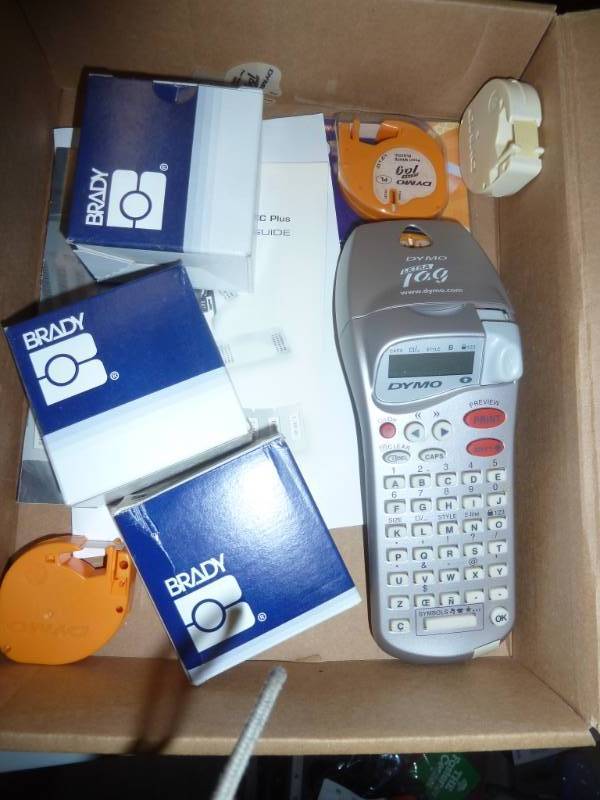 Dymo label maker with 3 new boxes o...