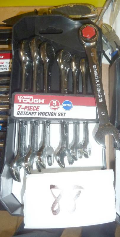 new 7 piece Metric ratchet set, 10-...