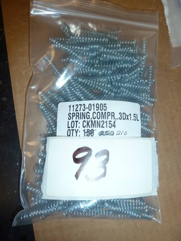 lot of 210 zinc plated steel compre...