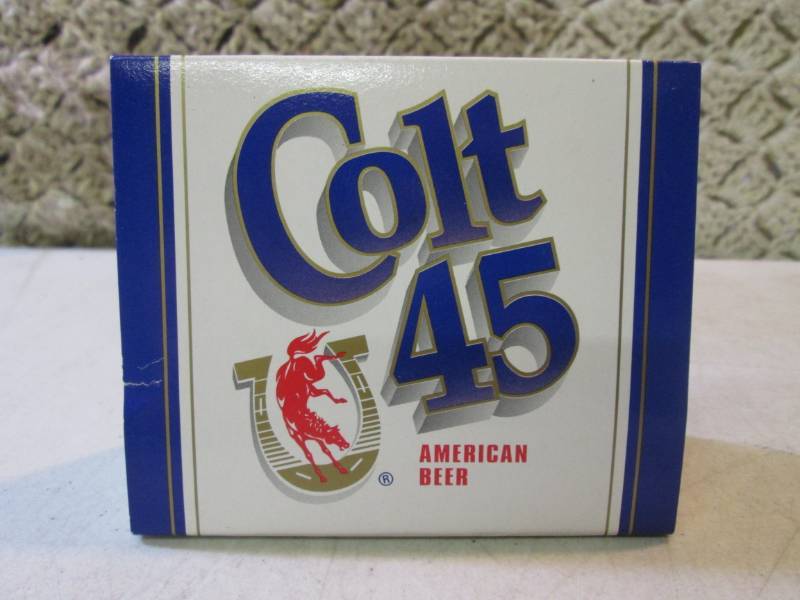 Colt 45 American Beer Wood Match Ho...