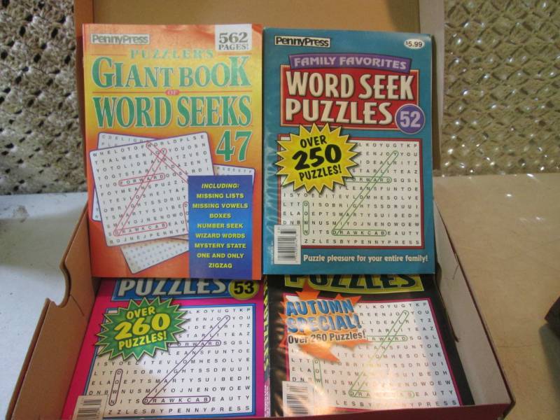Box Full of Word Seek Puzzle Books ...