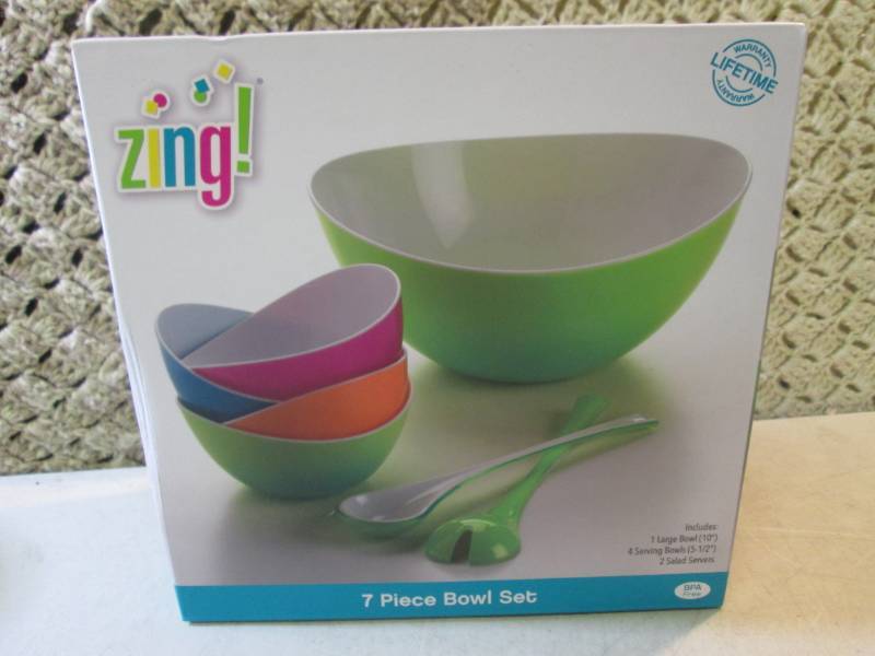 Zing 7 Piece Bowl Set Unopened  CSB...